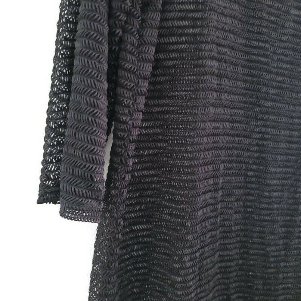 Jordan Taylor Mesh Swimwear Cover-up Black Large - Picture 7 of 9